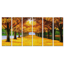 Dropship otoño árboles de belleza giclee prints for home decor 6pcs set